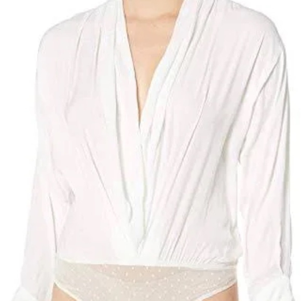 Free People Ladylike Bodysuit | Ivory | M | NWT - Picture 8 of 9